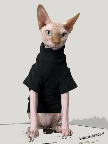 Sphynx Cat Clothes with Lonic Heat Technology Cuddly and Soft Cornish Rex Cat Vest Hairless Cat Clothes,Devon,Cornish and Kitten