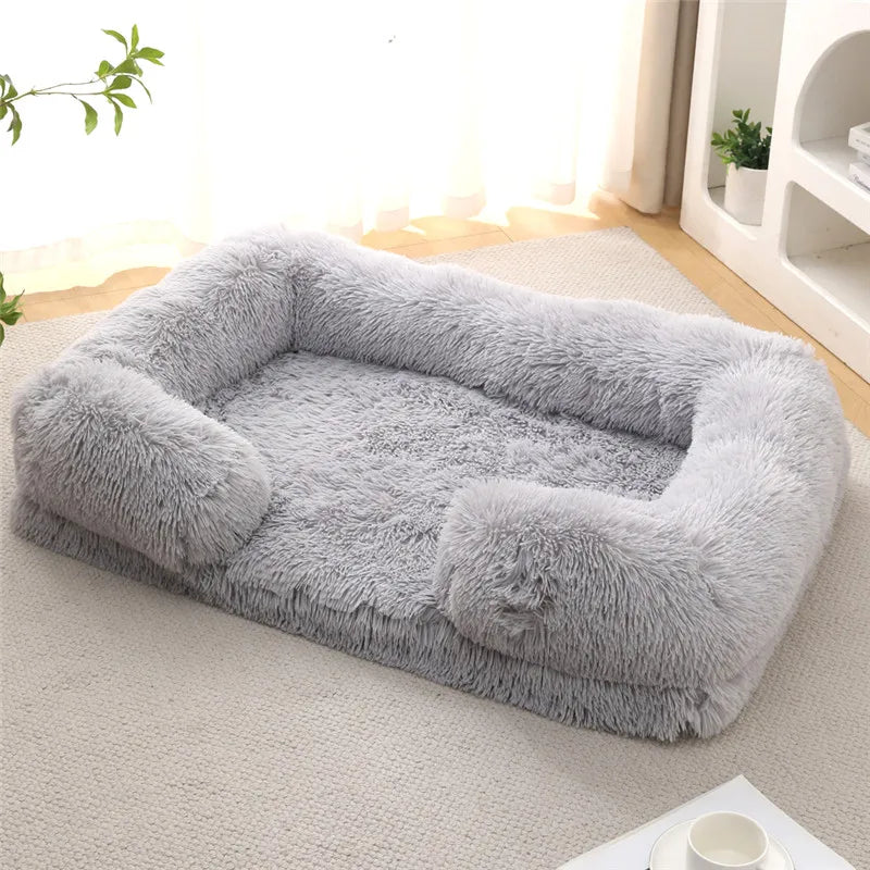 Luxury Winter Warm Large Dog Sofa Bed Dog Kneel Cat Mats House Cushion Pet Sleeping Sofa Beds Mat for Large and Small Dog